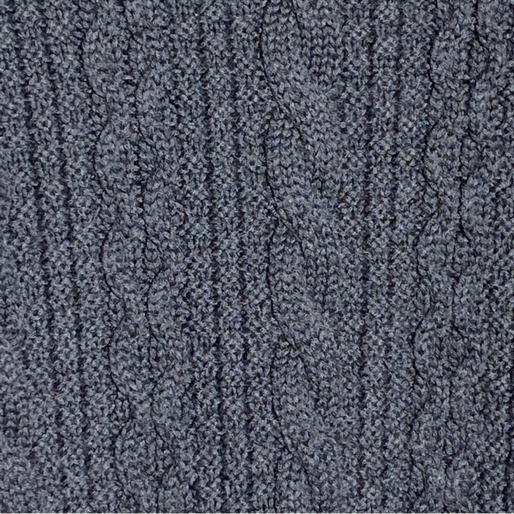 Athleta Madera Chunky Cable Knit Merino Wool Pullover Sweatshirt Gray Women's M - Picture 5 of 11